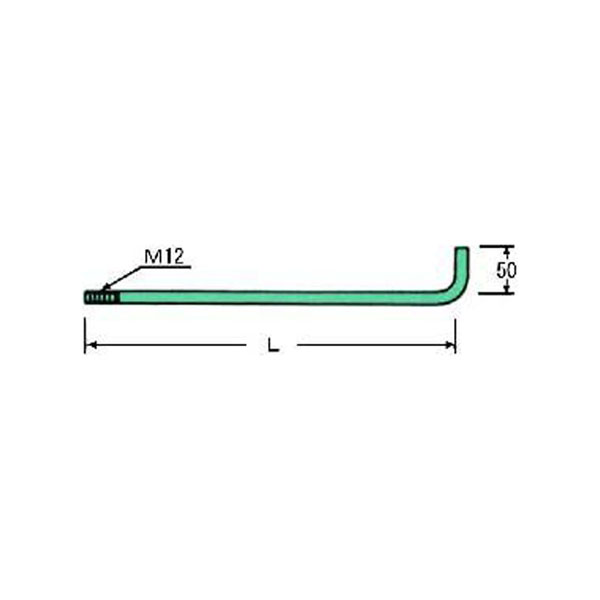 Ｚアンカーボルト１２×４００i（５０入）